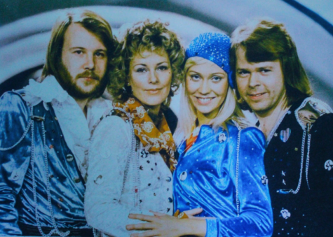 A picture of ABBA from the 1974 Eurovision, from the left Benny Andersson, Anni-frid Lyngstad, Agnetha Faltskog and Björn Ulvaeus.