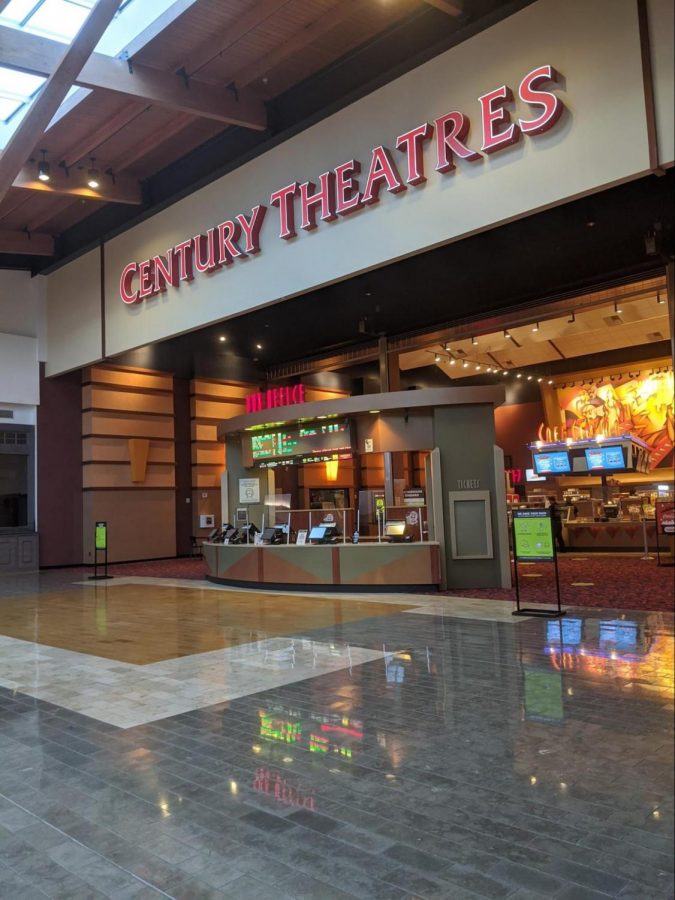 No employees to be seen upfront, to limit contact at Century Theatres
