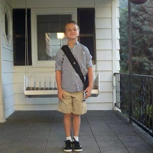 Jacob Reeves on his first day of kindergarten.