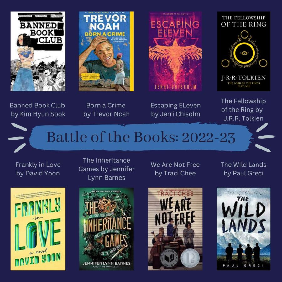 The 2022-23 selection of novels for this Battle of the Books competition.
