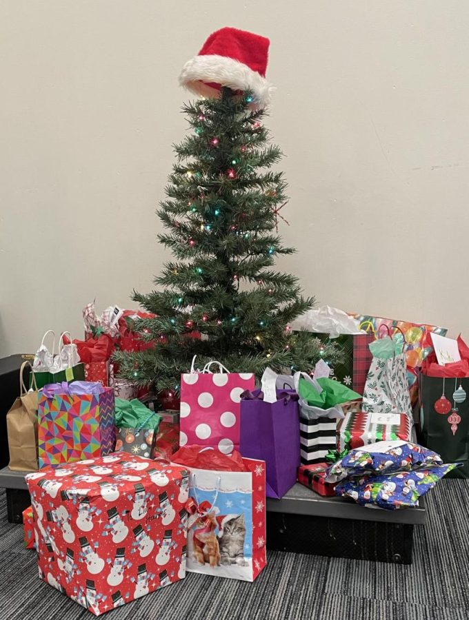 Getting ready for band's Secret Santa gift exchange.