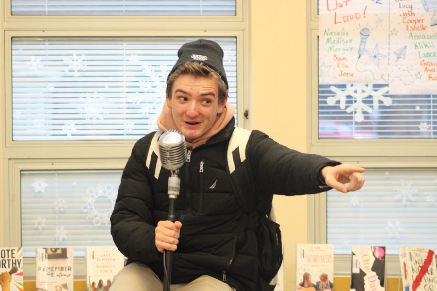 As host of OHS' monthly Open Mic, Nick makes the environment fun and welcoming.