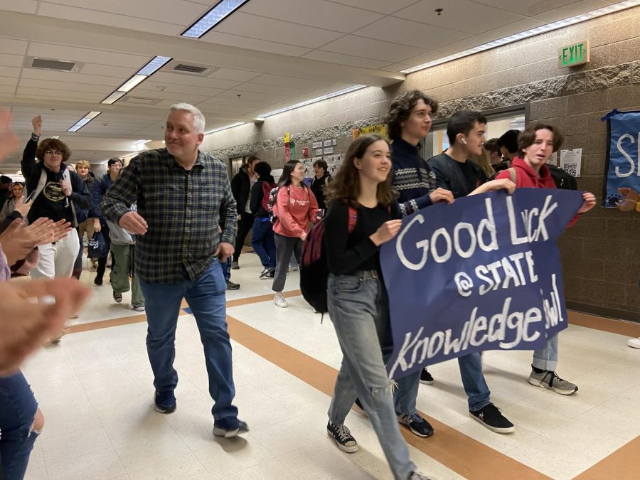 State send off for this year's Knowledge Bowl!