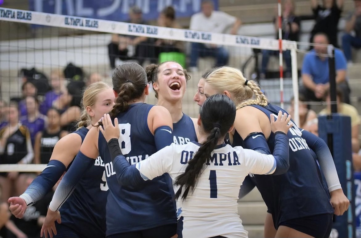 The Bears celebrate after scoring against Curtis 