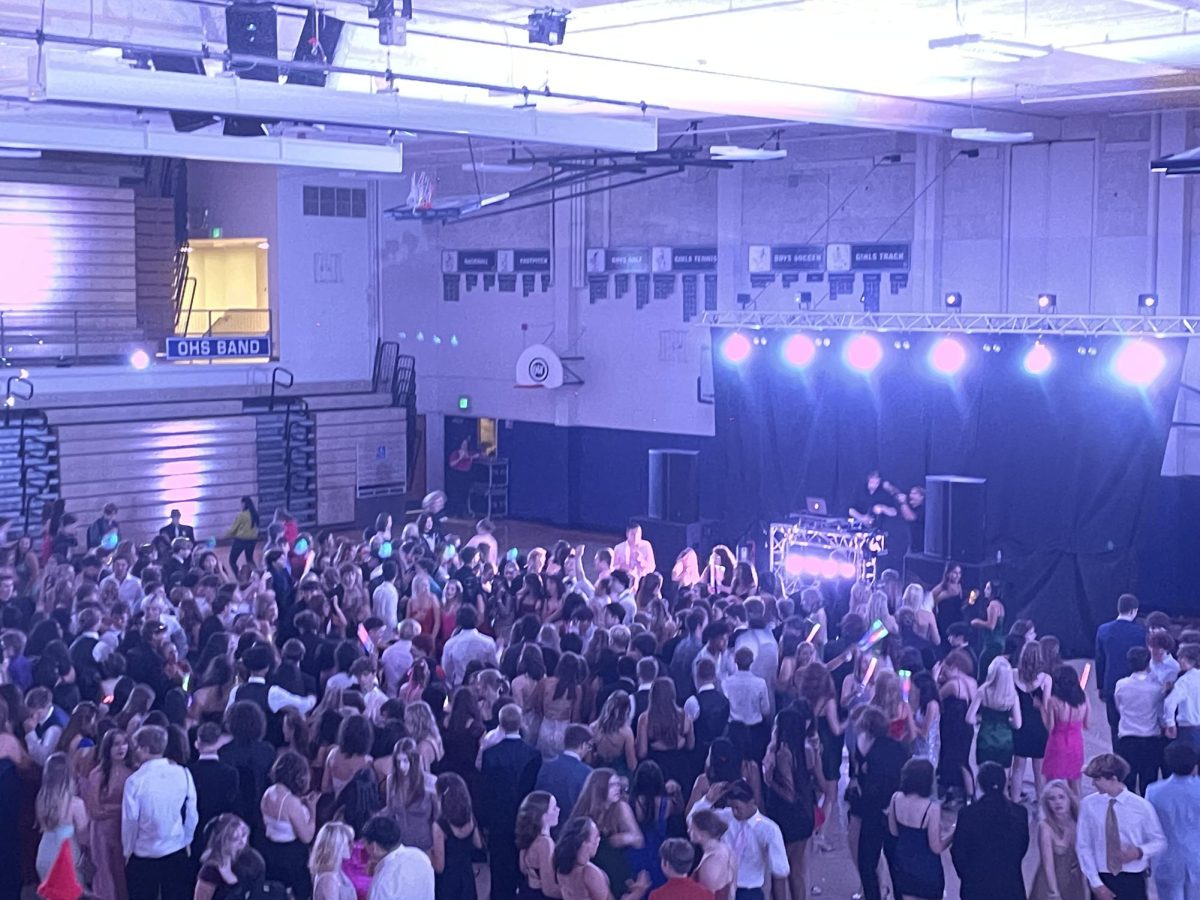 Homecoming dance in the gymnasium at OHS.