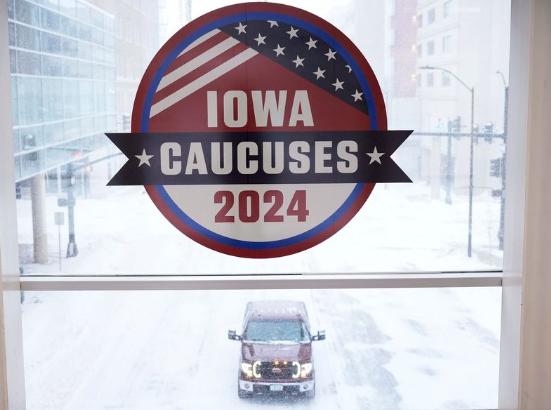 The 2024 Iowa Caucus was held during a freezing January. Courtesy of Sky News