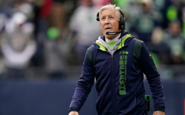 Pete Carroll steps down as Seahawks head coach, but will remain with the organization. Courtesy of AP Photos. 
