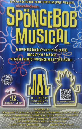 Promotional poster for OHS upcoming SpongeBob Play. Poster courtesy of OHS Theater. 