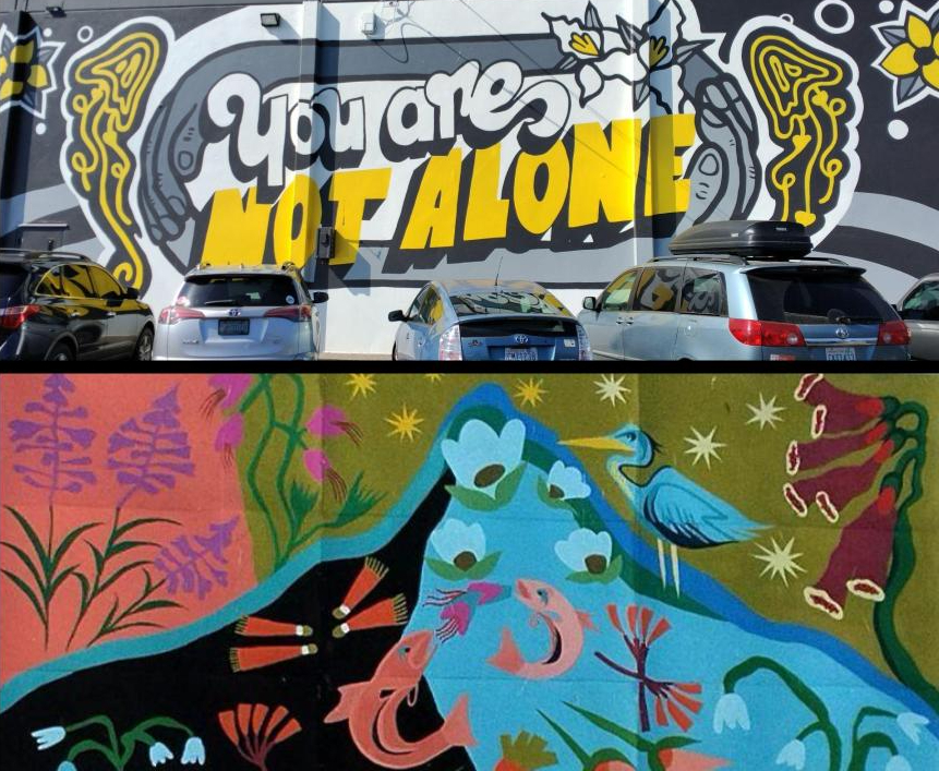 Murals in downtown
