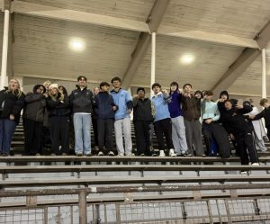 OHS student section at the boys' soccer game against school district rival, Capital High School.